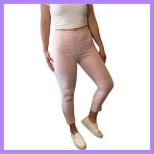 Gretchen Scott Gripe Less Glorious Pale Pink Pull-On Pants (Medium)
